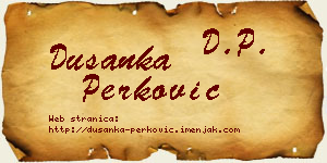 Dušanka Perković vizit kartica